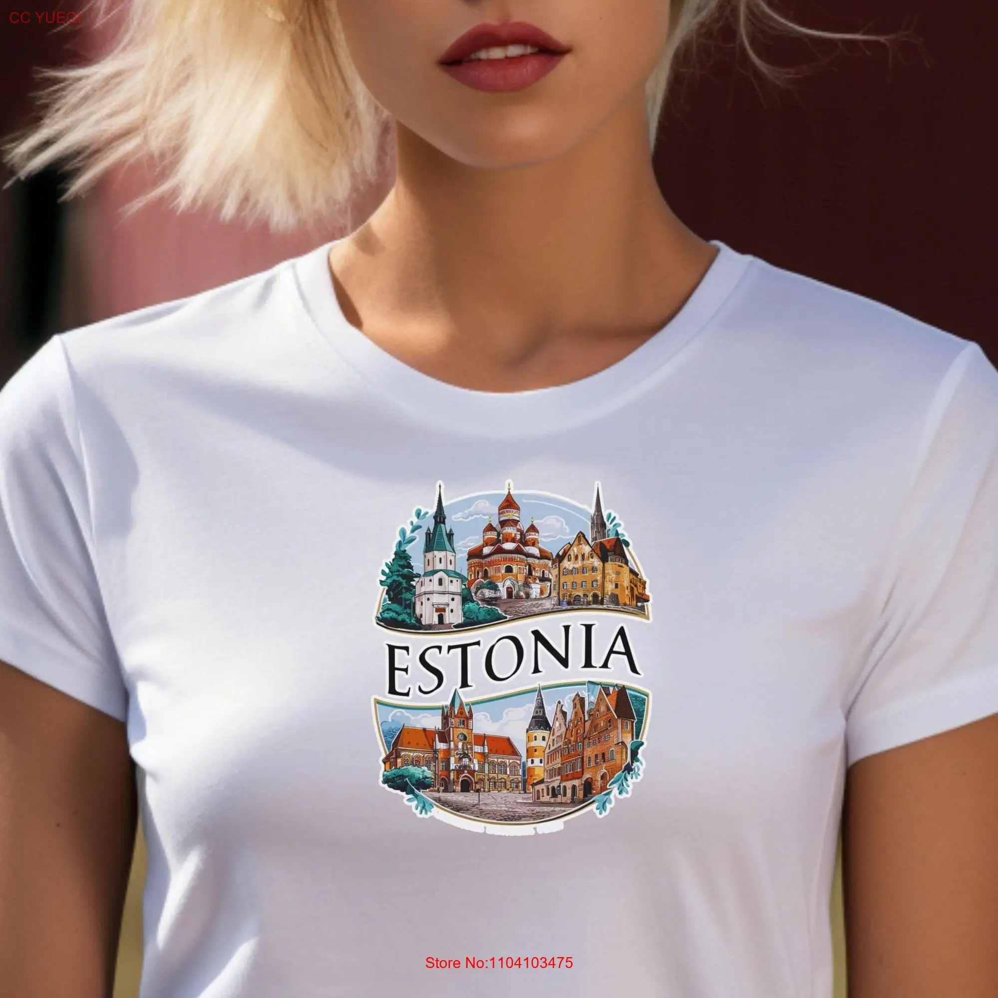 Estonia T Shirt Capital Riga Baltic Region Tallinn Old Town Alexander Nevsky Cathedral Lahemaa National Park Parnu Beach Kaali