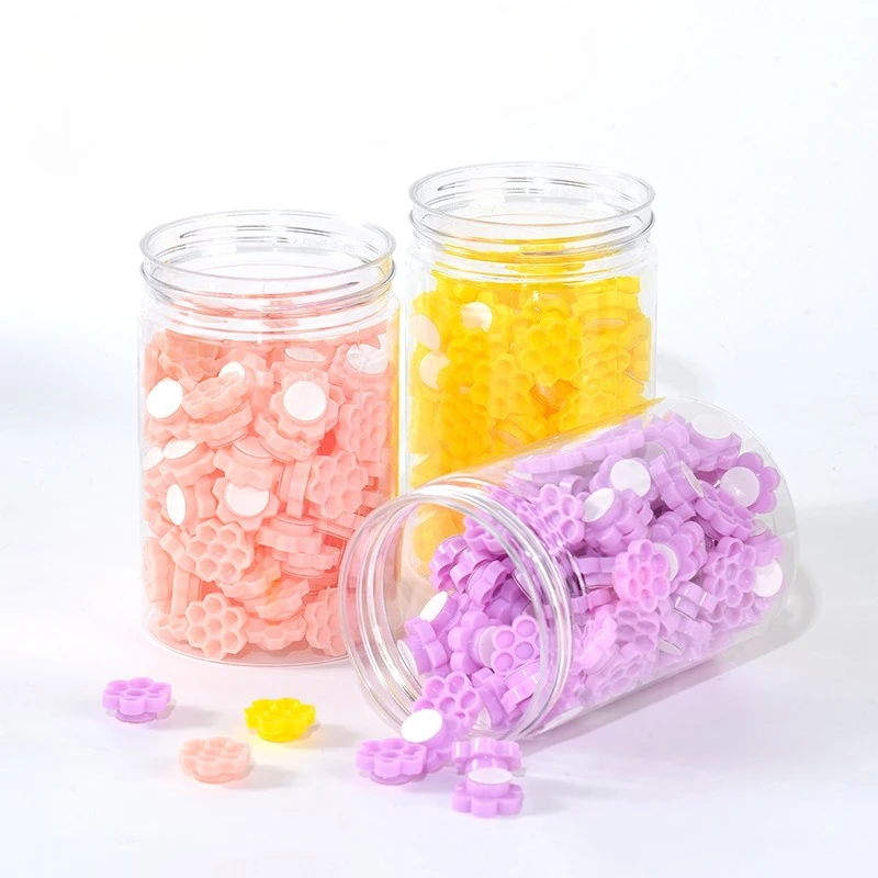 120pcs Eyelash Extension Glue Holder Honeycomb Shaped Eyelash Glue Cups With Ring for Women Girls Eyelash Extension Supplies - view 3