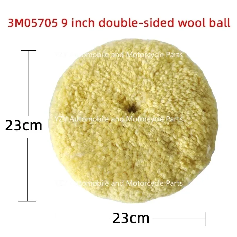 1PC Genuine 3M05705 Wool Ball Yellow Double-sided Polished Wool Wheel Lock Screw Wax Scratch Coarse Wax Wool Tray  NEW