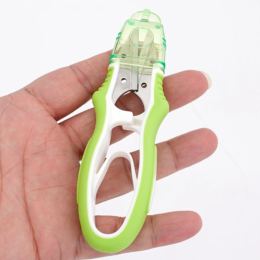 Soft Touch Mini Thread Scissors - Portable Ergonomic Sewing Snippers for Yarn & Fabric - Spring Action Clippers for Embroidery
