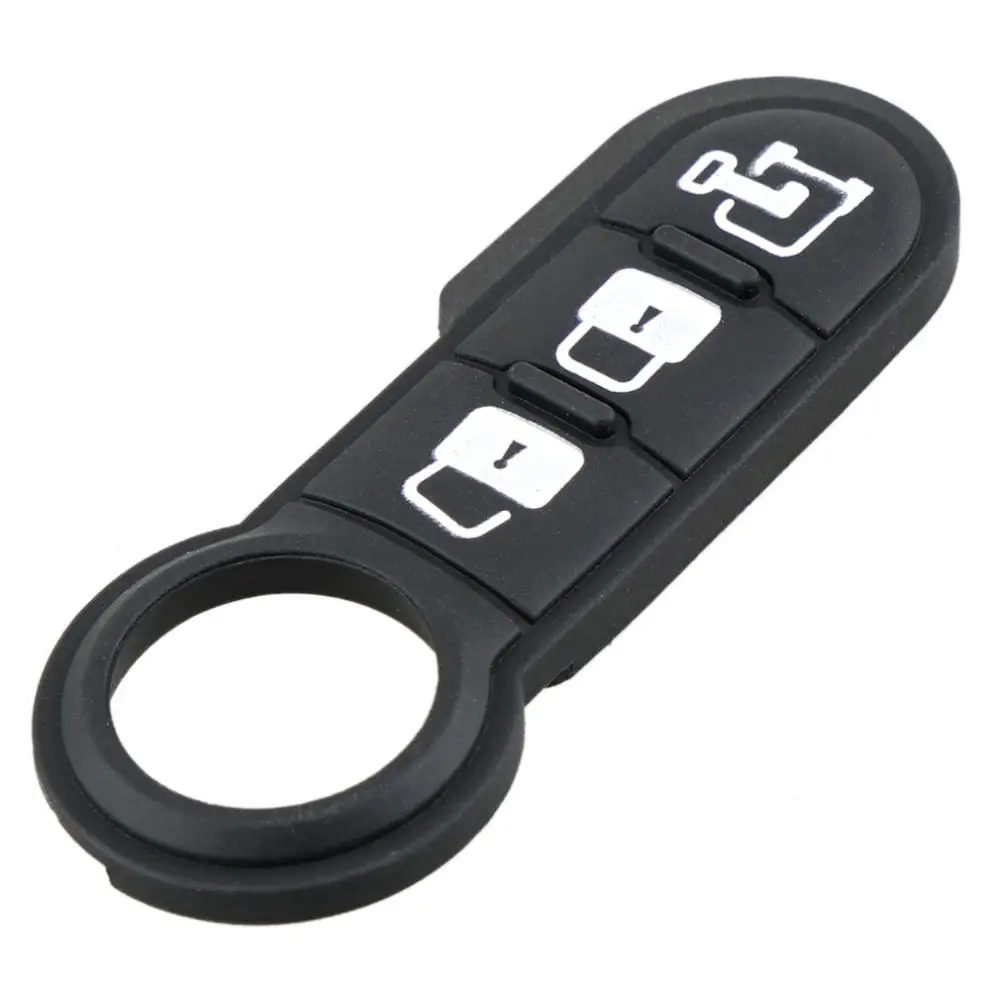 피아트 500 푼토 아바르스용 3버튼 자동차 키 쉘 폴딩형 리모컨 키 케이스 커버 (고무 재질)