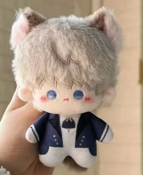 10 センチメートルアニメ愛とディープスペースザビエルコスプレ猫耳尻尾ぬいぐるみぬいぐるみふわふわモーメット人形おもちゃハロウィンギフト