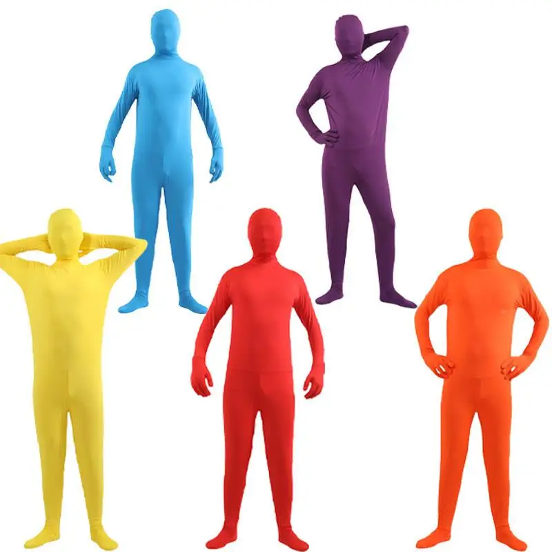 New loween Invisible Costume Breathable Adult Men's One-Piece Bla Clothes Women's Invisible Transformation Suit Outfit