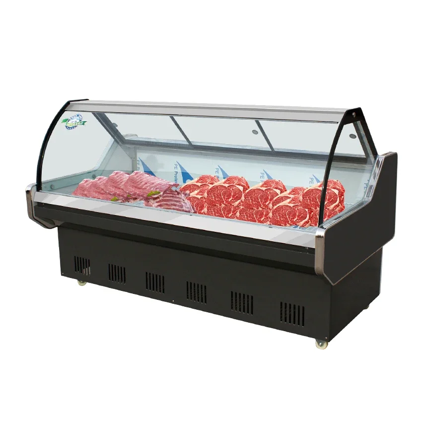 commercial cooler meat display chiller butchery fridge deli display case meat display fridge meat freezer cooler fridge