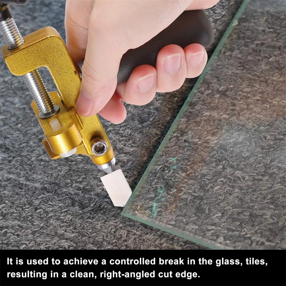 2 In 1 Ceramic Tile Cutting Glass Cutter Set With Knife Wheel Diamond Roller Cut Machine Tile Opening Manual Construction Tools