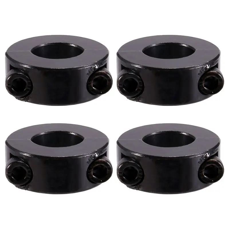A59Z-4PCS Double Split Shaft Collars Oxide Set Screw Style Double Split Setscrew Shaft Collar  Inner Diameter 20*40*15Mm