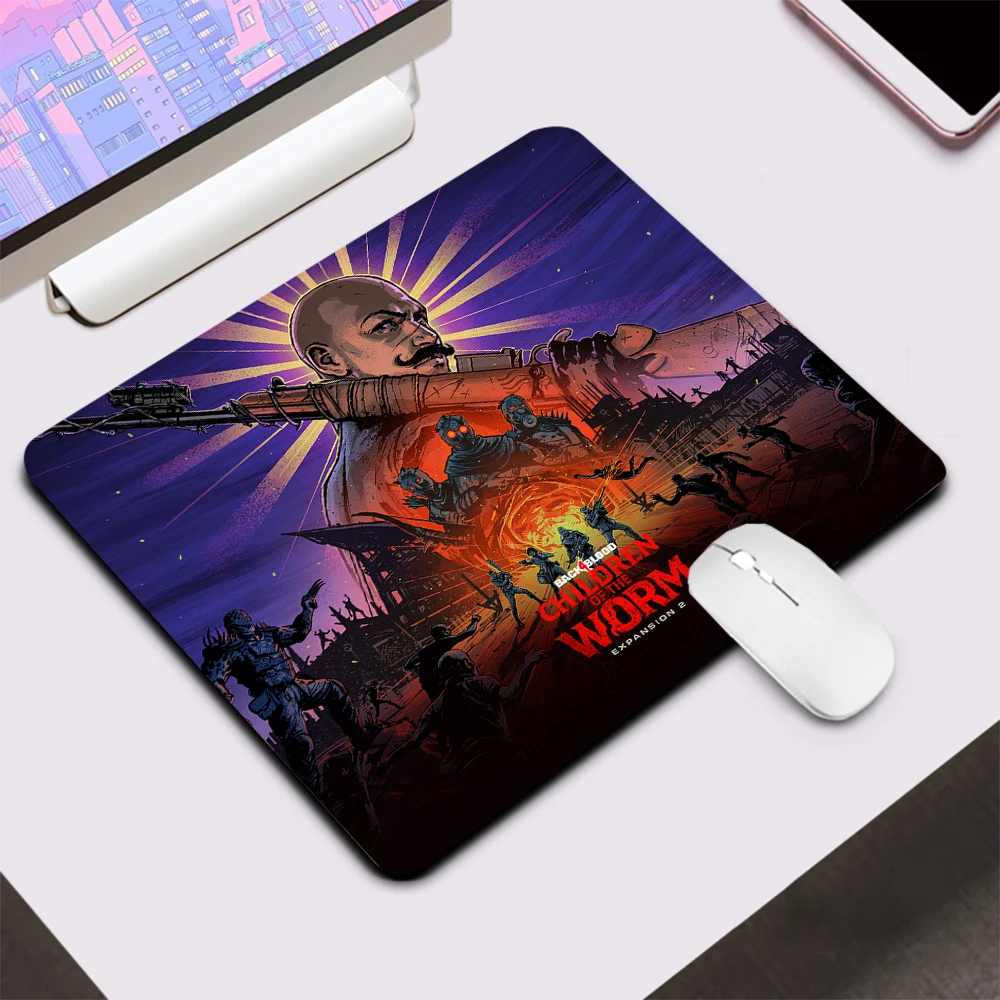 لوحة ماوس ألعاب صغيرة من Back 4 Blood، لوحة ماوس مكتبية للكمبيوتر، لوحة مفاتيح مكتبية، حصيرة مكتبية لألعاب الكمبيوتر الشخصي، حصيرة ماوس من السيليكون للكمبيوتر المحمول