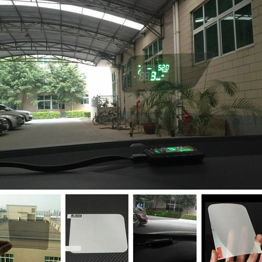 Automotive For HUD Reflective Film for Windshield For Head Up Display Setup 120x90mm for PET Anti-Glare Dustproof Screen