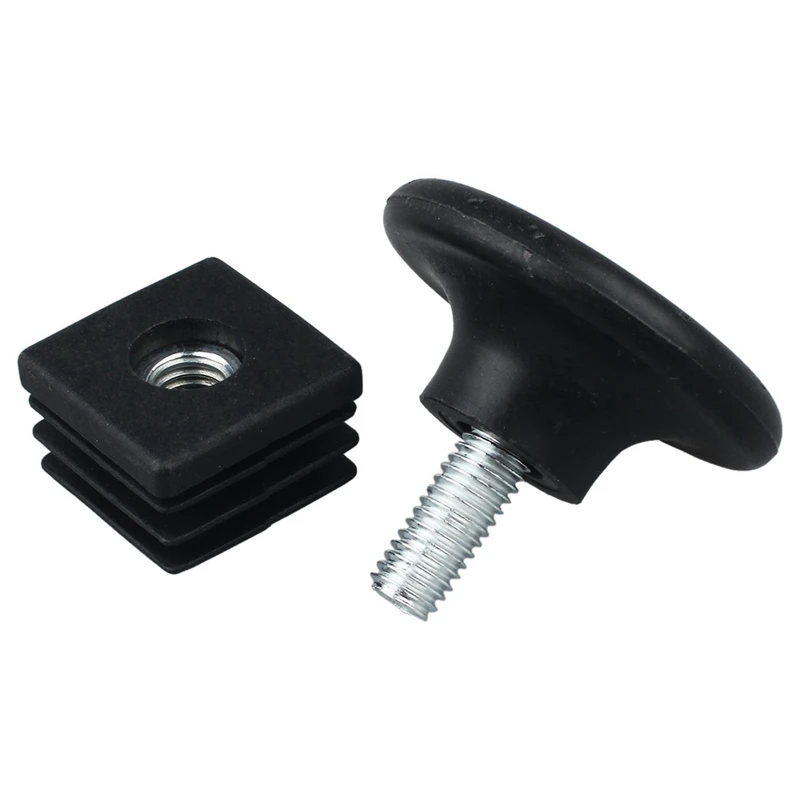 40 Sets 45Mm Base Dia Adjustable Leveling Foot 25Mmx25mm Square Tube Insert Kit