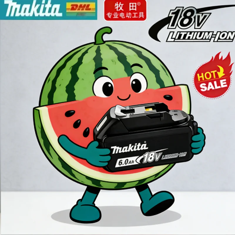 

Оригинальный аккумулятор Makita Аккумуляторная батарея 18В 6.0Ач, для электроинструментов BL1830, BL1840, BL1850, BL1860B, Makita 18В