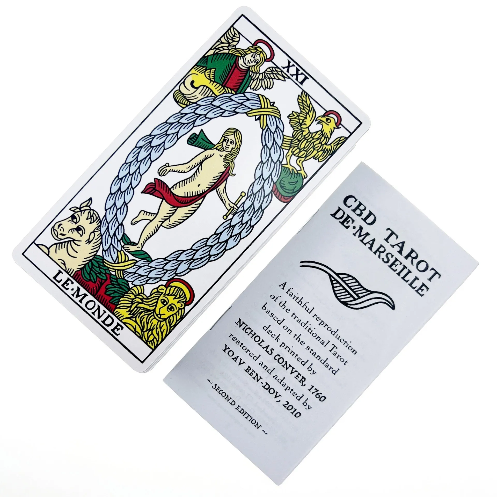 Baraja de Tarot de Marseille, juego de mesa mágico, versión completa en inglés, cartas de Tarot universales con instrucciones de papel, 12x6,5 cm