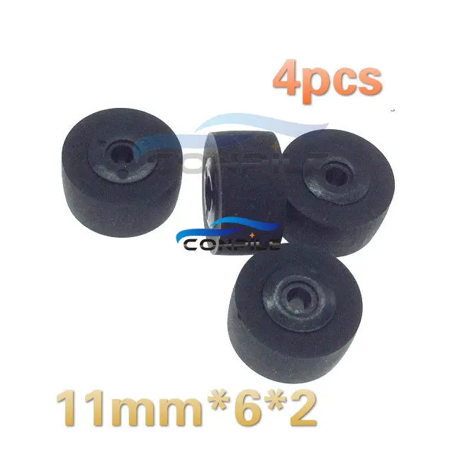 4pc 11mm*6*2 pinch roller for vintage retractor press belt pulley deck audio pressure recorder cassette deck tape Stereo player