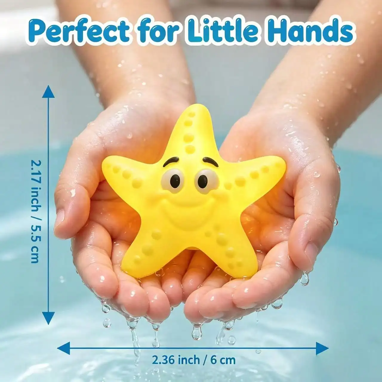 Glitter Colorful No‑Hole Bath Toys, Light‑Up Sea Animal Fishing Toy Set, Floating Bathtub Water Play Toys for Kids, Safe Tub Bathroom Game Toy, Waterproof Light‑Up Marine Creatures, Fun Water Toy for Bath Time, Pool Party Interactive Play Toy