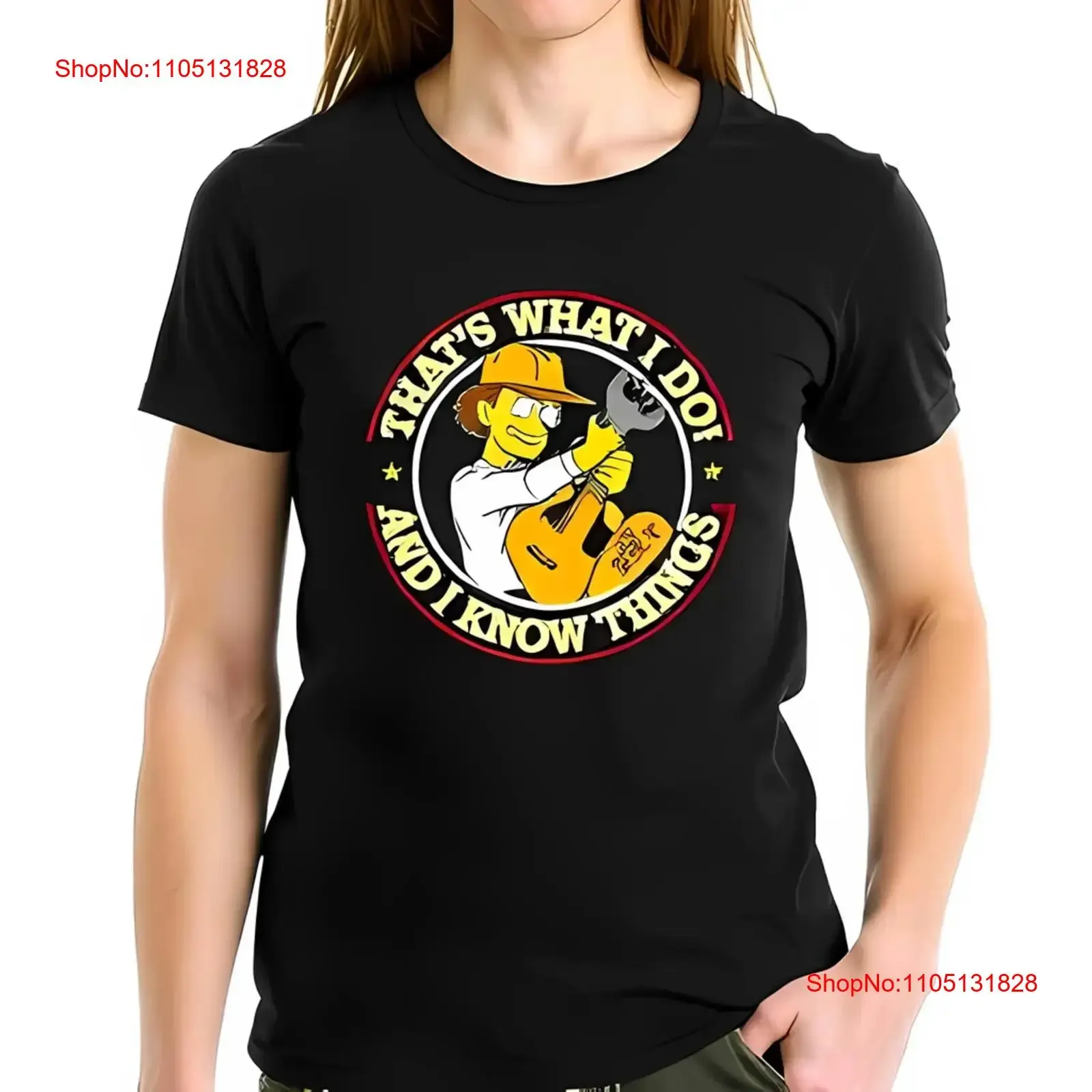 تي شيرت قطني مع رسوم متحركة نابضة بالحياة ماذا كل شيء عتيق مغسول متعدد الاستخدامات برسومات أوم كاجوال ممتدة قابلة للتنفس #1