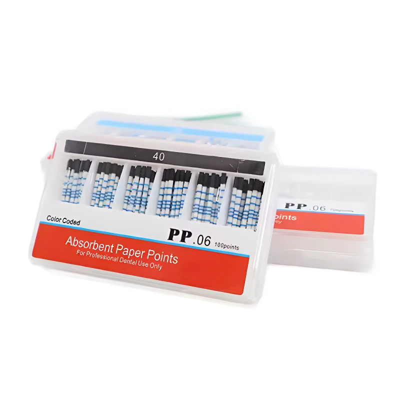 

5Box Dental Absorbent Paper Points Sterile Mixed Sizes 02 04 06 Taper 15-40# For Dentist Use Dentistry Materials