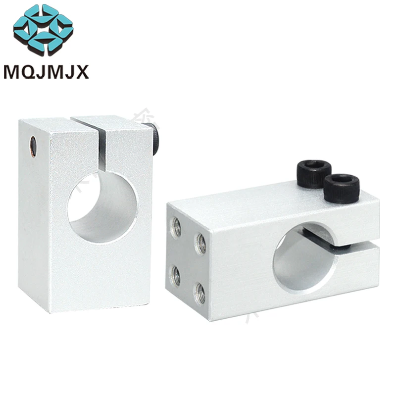 1pc Aluminum Axis Support Clip Single Hole Optical Axis Fixed Bracket Open Axis Bracket FXLJ