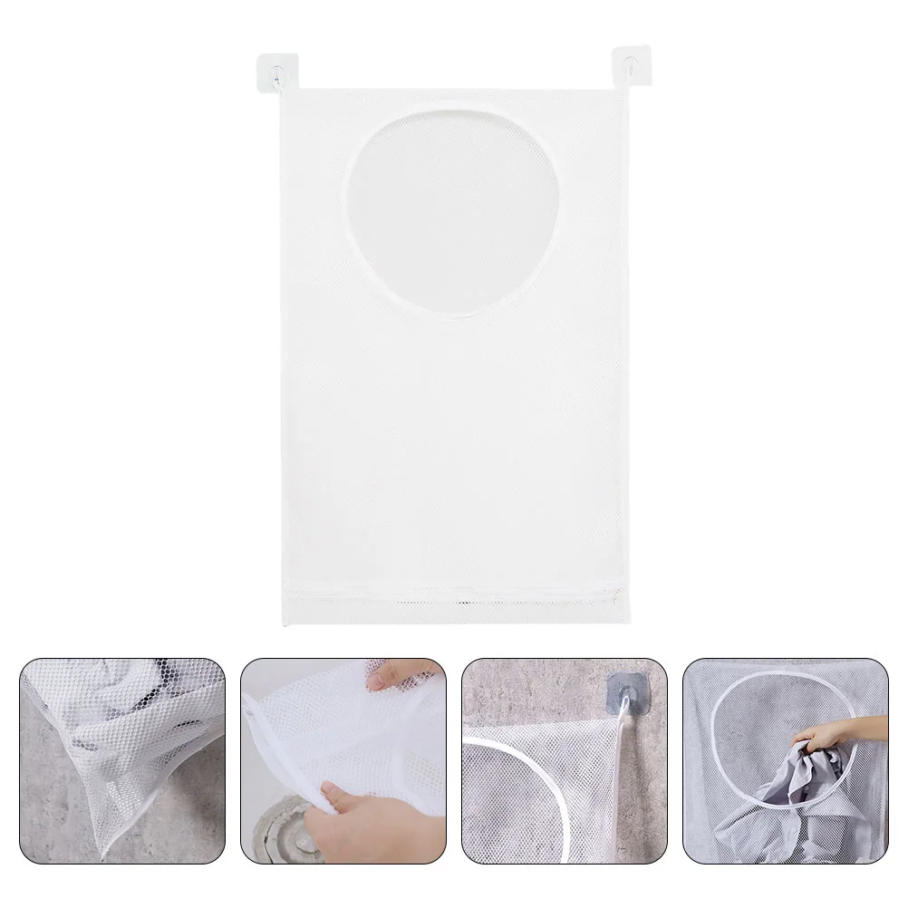 Wall Storage Bag Wash Net Laundry Travel Bags for Clothes Washing Machine Kids Toy Dorm Mesh Dirty Sack