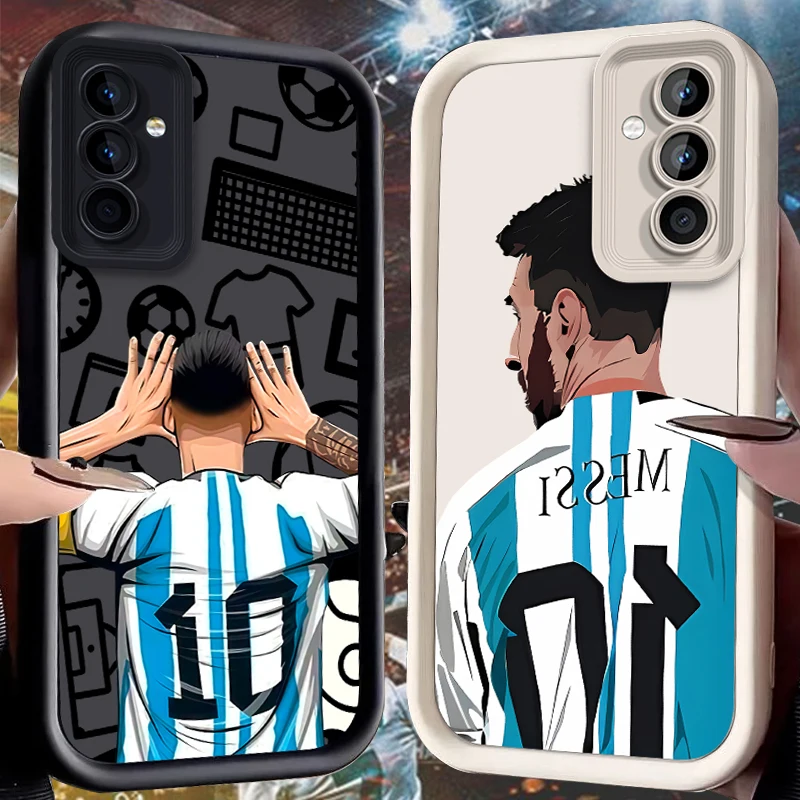 M-Messis Jersey Print Hülle für Samsung Galaxy A37 A36 A35 A34 A33 A32 A26 A24 A23 A17 A16 A15 A14 A13 A12 4G 5G A07 A06 Cover