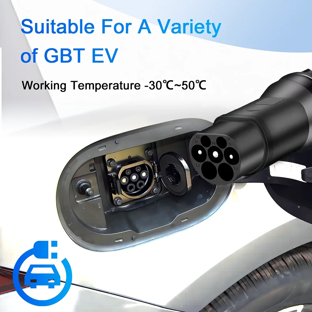 EV Charger Adapter Type1 to GBT Adapter 32A SAE J1772 to GBT EV Charger Adapter for GBT EVs Fit J1772 Charger