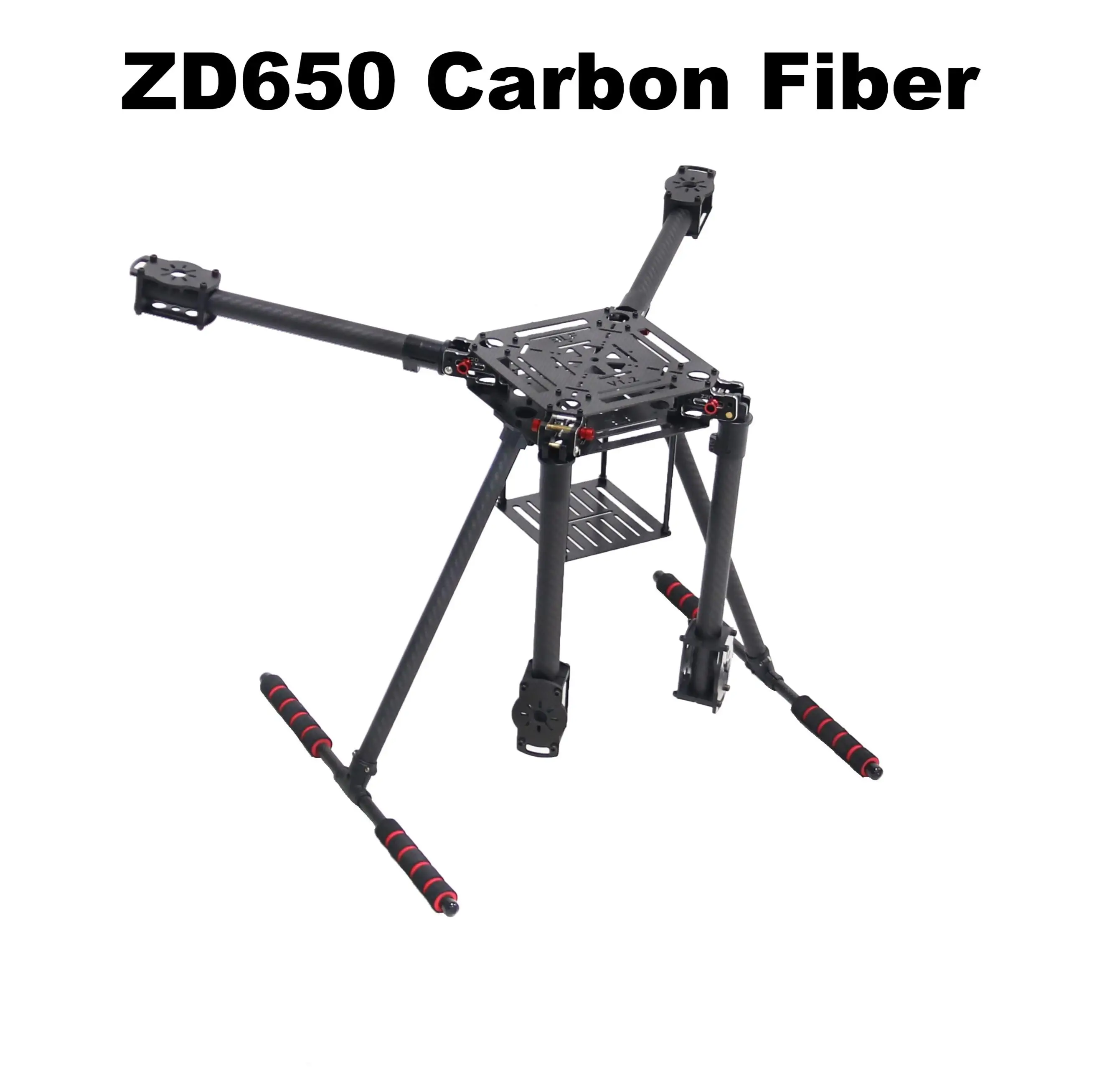 HanNiu ZD650 650mm ألياف الكربون كوادكوبتر الإطار FPV رباعية مع ألياف الكربون الهبوط الانزلاق F650