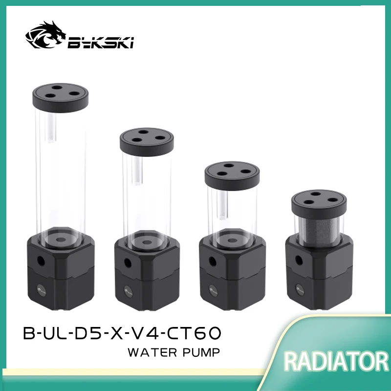 Bykski B-UL-D5-X-V4 D5 Water Pump Maximum Flow Lift 4.5 Meters 750L/H DC12V for PC Cylinder Water PUMP PWM Automatic Speed