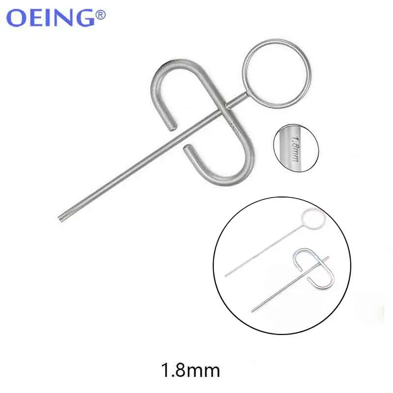 1 Dental MTA Inserter aplikator tulang, kain bintik-bintik bubuk cangkok jarum suntik siku lurus 0.8/1.0/1.2/1.8mm