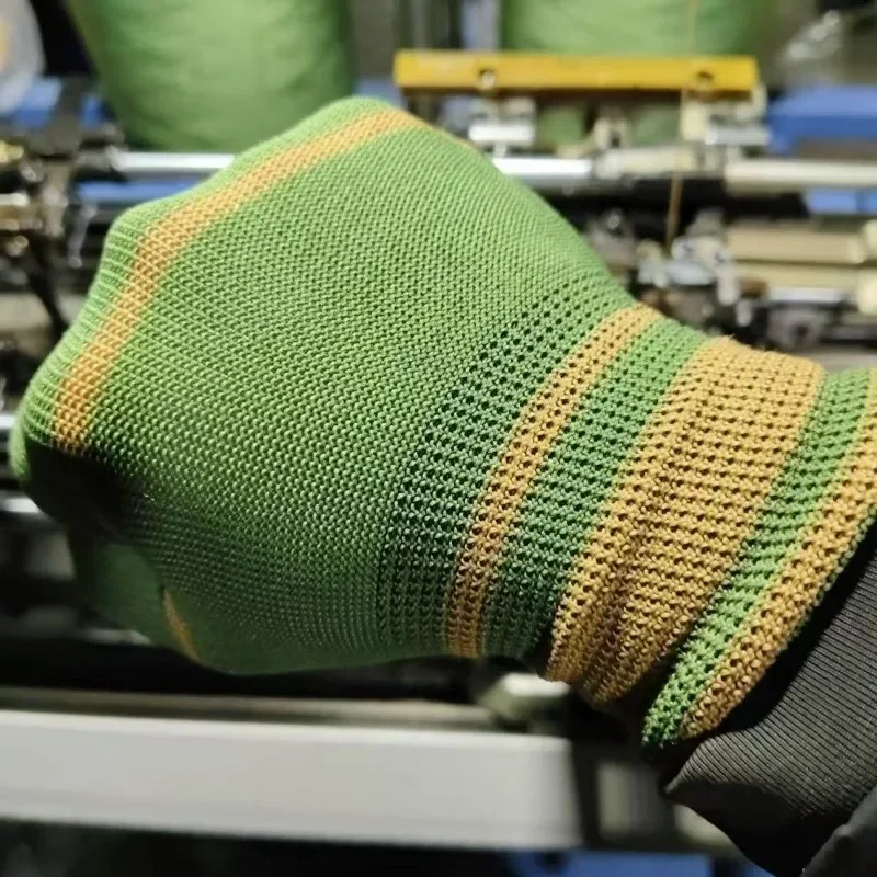 For Nylon Dust-free Work Gloves Are Lightweight, Breathable, Knitted, Anti Slip, and Suitable for Repairing Automotive Machinery