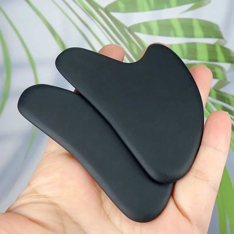 1pcs Bian Stone Gua Sha Board Gouache Scraper Face Massager Facial Lift Neck Body Scraping Massage Beauty Tools Physical Therapy