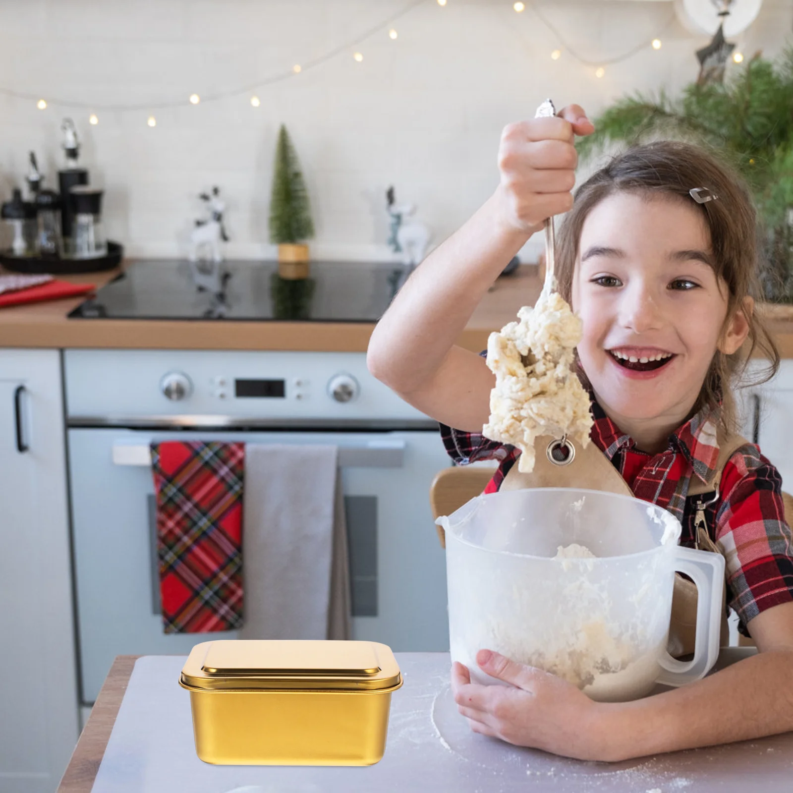 

Stainless Steel Cake Box Thickened Mousse Tiramisu Baking Storage Box Portable Bakery Container Mousse Cake Boxes