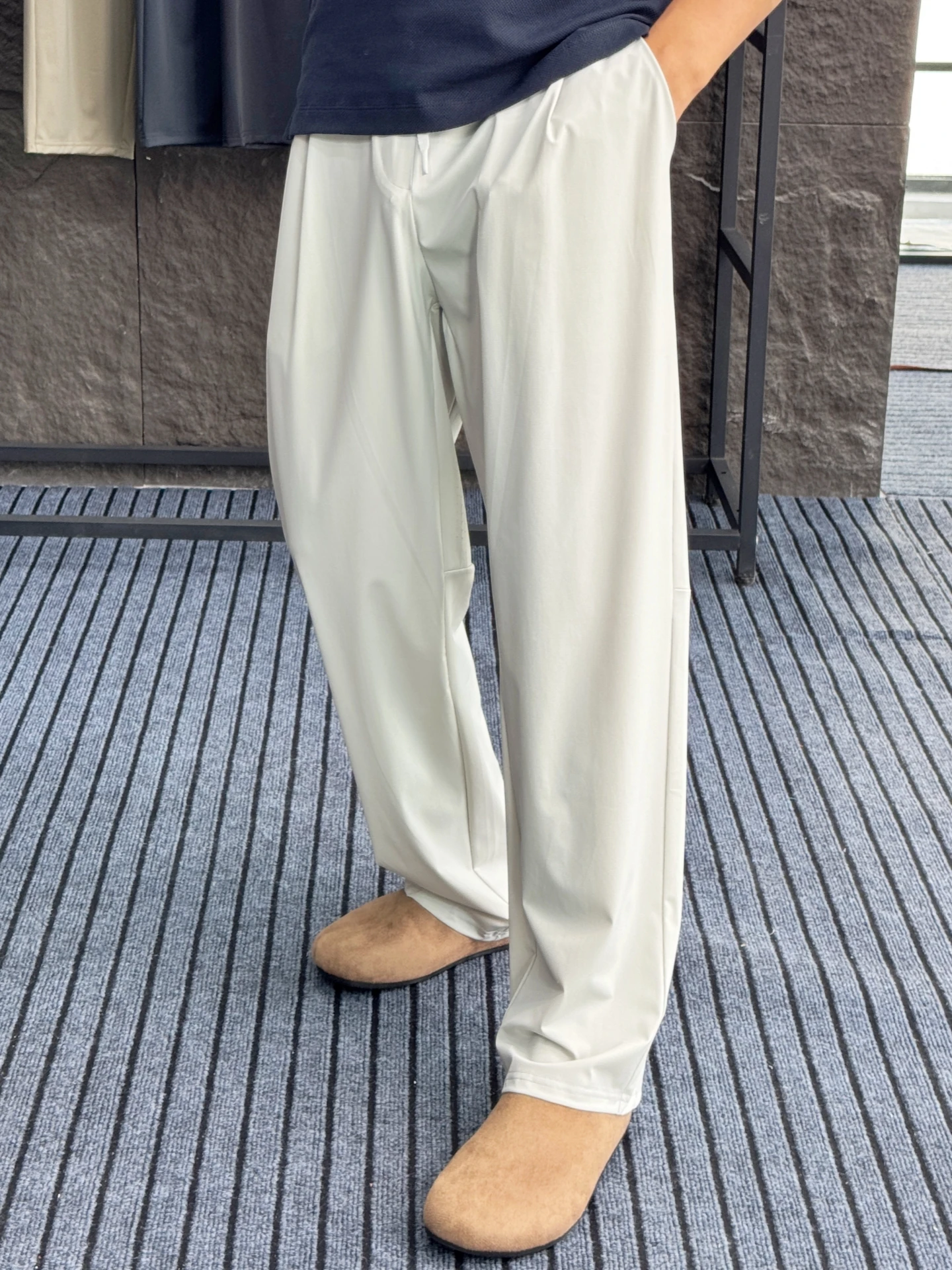 

Ice Sensation Comfortable Summer Thin Breathable Loose Straight Leg Casual Pants for Men Ultra Lightweight UV Protection