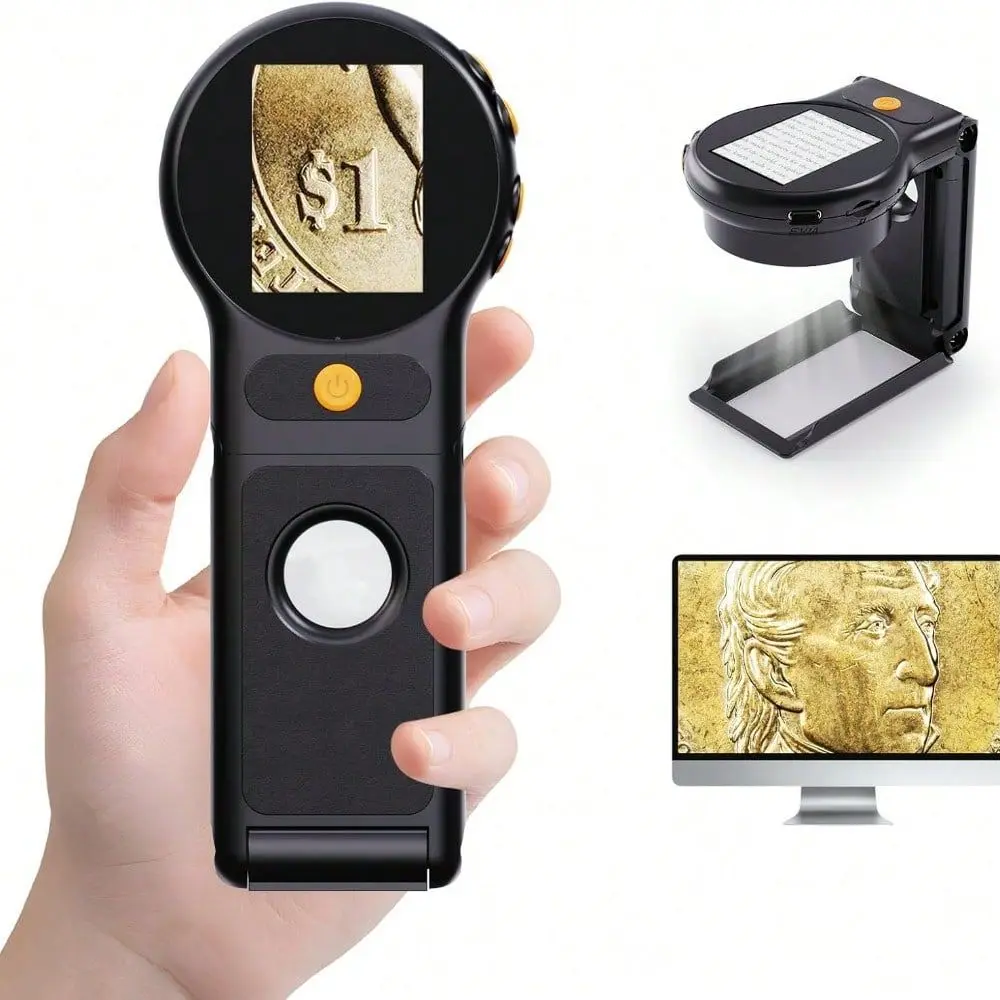 

Magnification Autofocus, 2MP HD , 2 IPS Screen, 8 LEDs For Biological Sample Electronics Research, Microscope For Laboratory, H