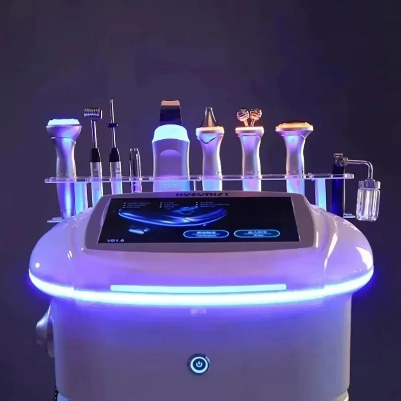 9 In 1 Professional Machine Facial Device New Beauty Health Solution Aquaskin Smart Multifunction Oxygen JetCart Not Included