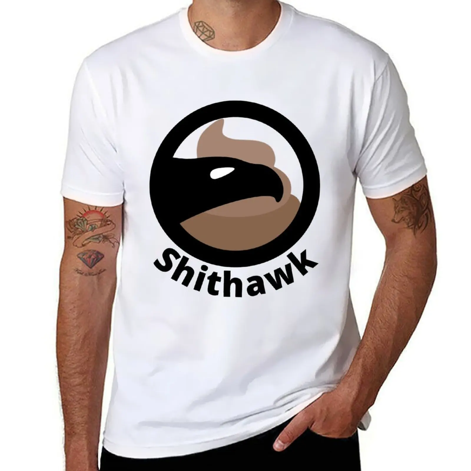 

Shithawk Funny Trailer Park Design T-Shirt man tshirt t shirts for man slim fit T-Shirt