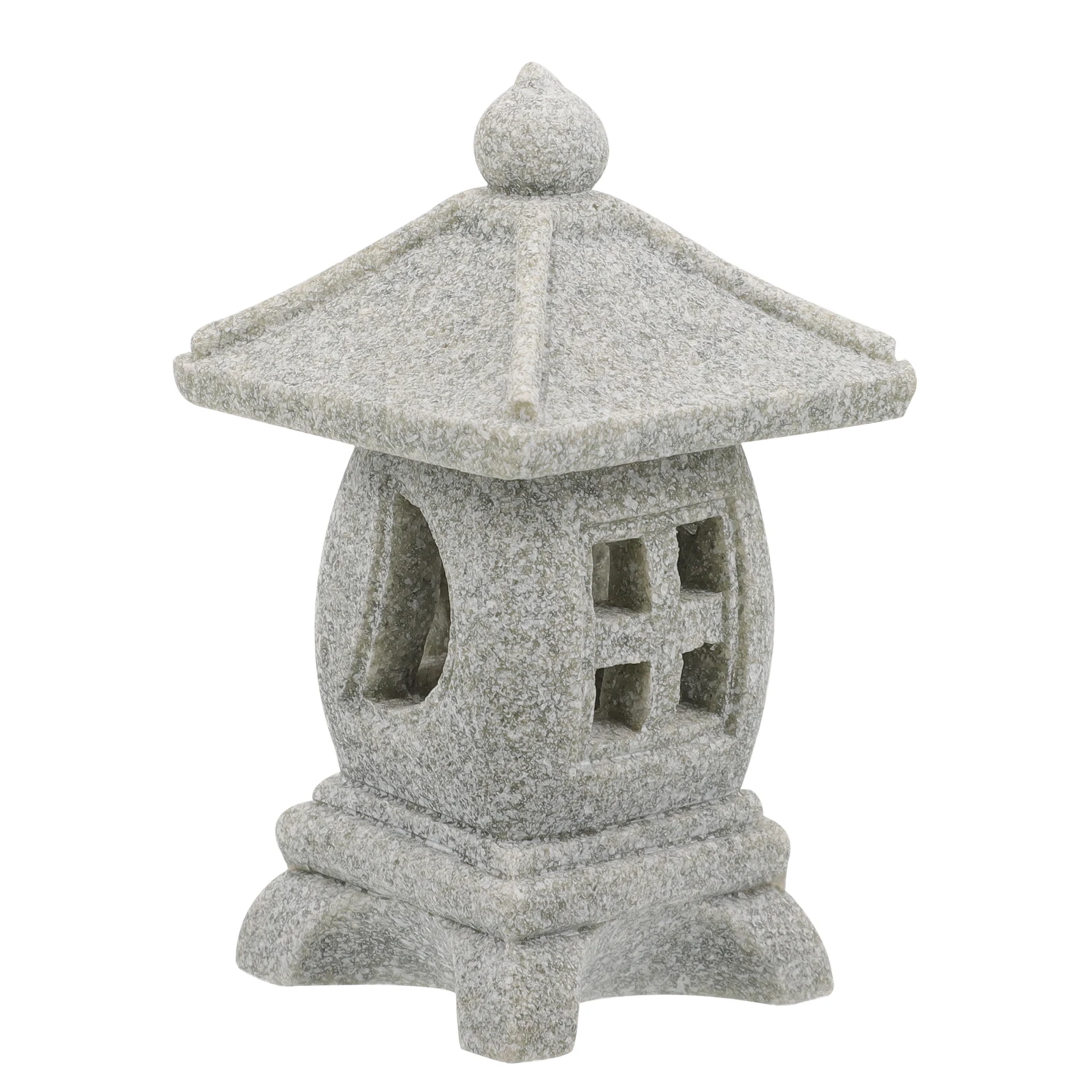 

Resin Mini Pavilion Statue Ornament Micro Landscape Bonsai Adorn Garden Yard Balcony Decor Desktop Pavilion Compact Size Gift