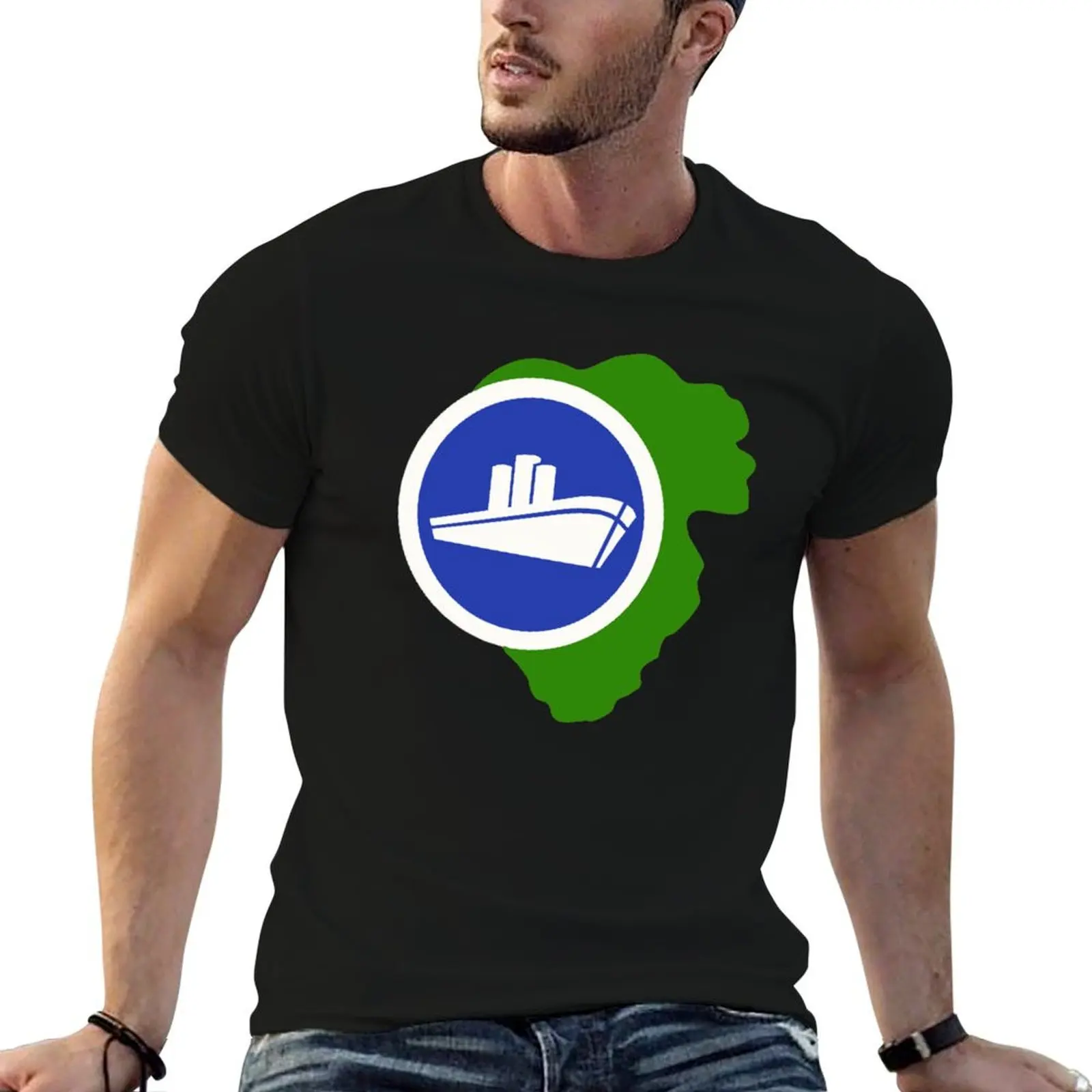 Isla Nublar East Dock Sticker T-Shirt cotton graphic tees rapper graphic tees Men's t-shirts