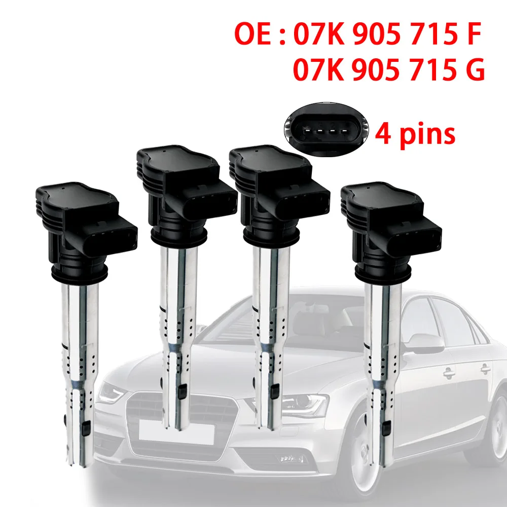 

Ignition Coils Connector 07K905715F 07K905715G 06F905115F OE Quality for EA888 Gen2 Audi A4 A5 A6 A8 Q5 TT VW Golf 07K 905 715 F
