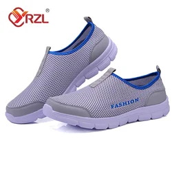YRZL Lightweight Men Casual Shoes Breathable Slip on Women Men Sneakers Anti-slip Unisex Flats Outdoor Walking Shoes Size 36-47