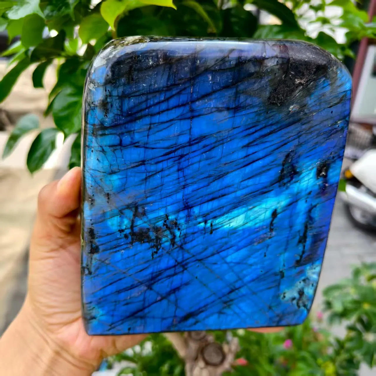 

Large! Natural Formed!Moonstone Polished Labrad,Luminous Feldspar,Quartz Crystal Luminous Ore, Mineral,Reiki,Healing Stone