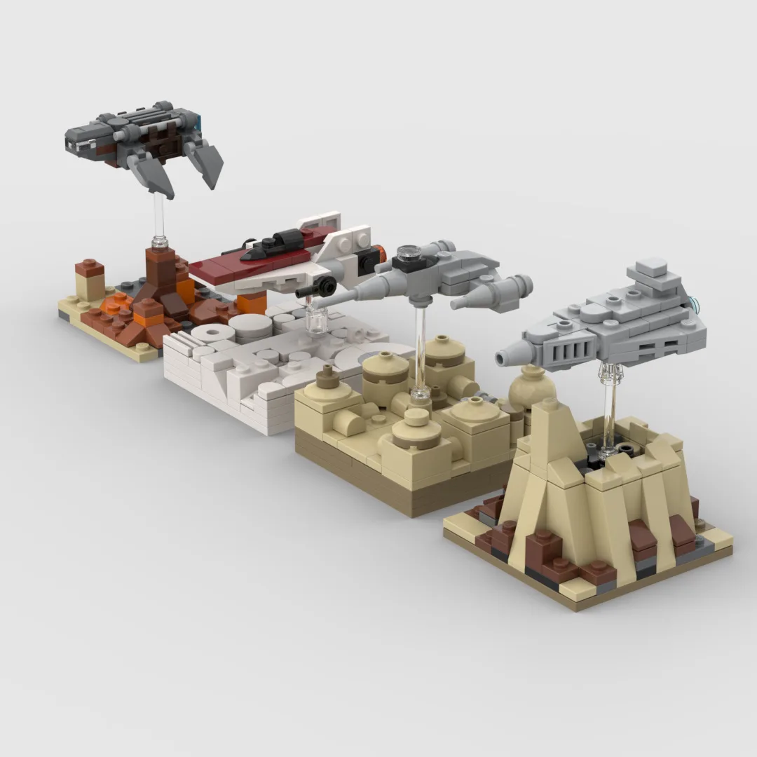 

140 шт., MOC, сборка, настольный орнамент, модель, научно-фантастический звездный разрушитель, игрушка, детский образовательный подарок