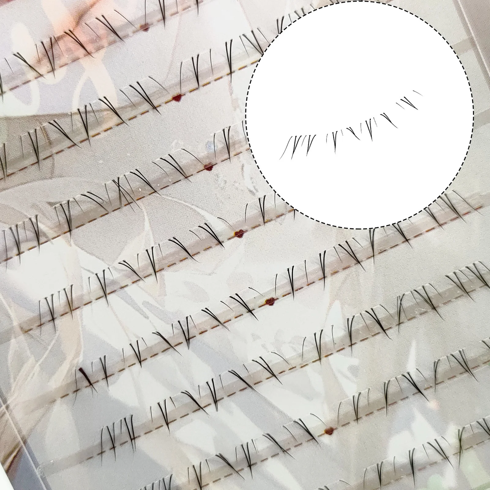 5-7mm 리얼리스틱 하부 속눈썹 부드러운 만화 스타일 하단 클러스터 속눈썹 패션쇼 댄스 웨딩용