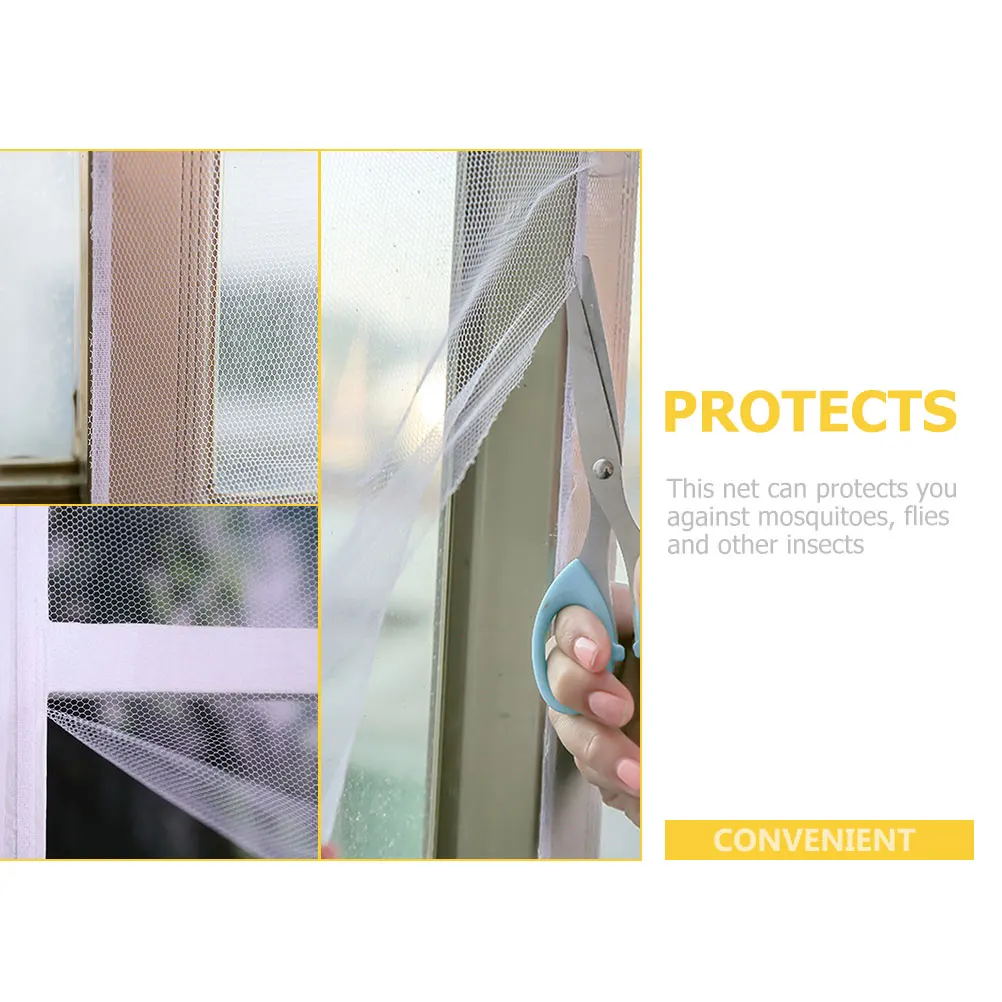 

3pcs Window Screen Netting Adhesive Tape Included Durable Mosquito Resistant Air Ventilation Self-Adhesive Mesh Replacement