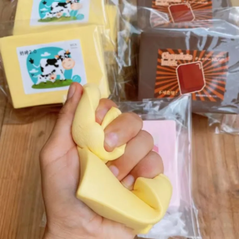 

Медленно растущие молочные рисовые игрушки для сжимания, забавные силиконовые молочные кирпичи, хлеб, мягкие игрушки, антистрессовые игрушки для детей, подарок