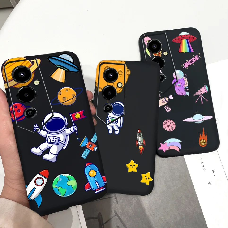 Child Fashion Phone Case For Povo Pova4 Pova 4 Pro Back Cover Astronaut Dragon Cool Coque Etui For Tecno Pova 4 Pro Soft Housing