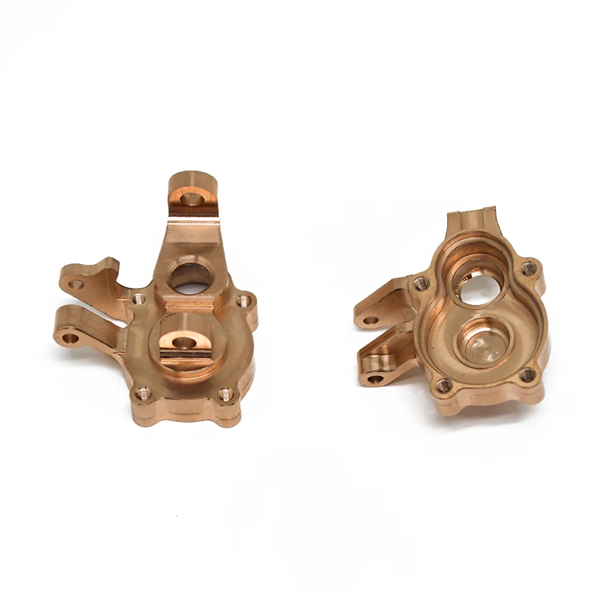 Brass Front and Rear Portal Axle Gear Housing for Absima CR1.8 Yucatan CR3.4 SHERPA YK4082 YK4102 1/8 1/10 RC Car Upgrade Parts