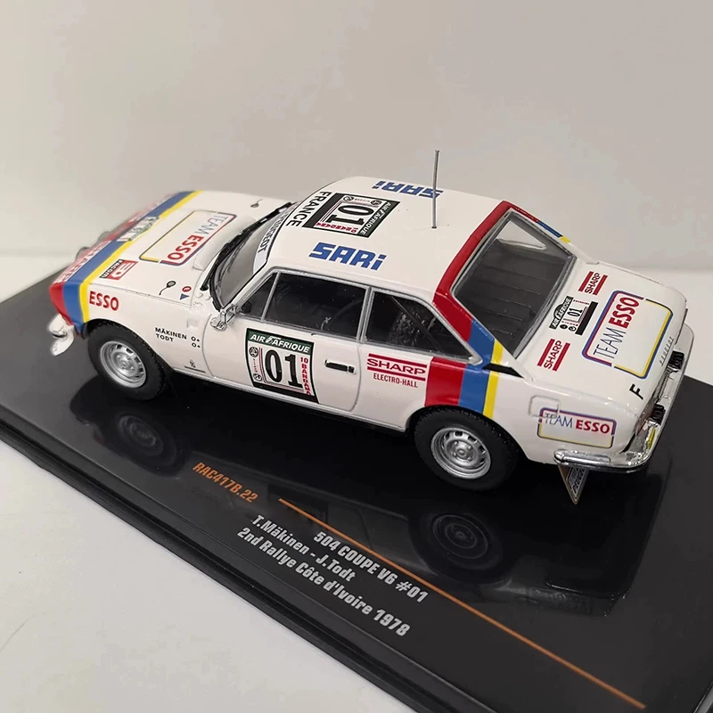 IXO 1/43 Scale 504 V6 #1/#2 1978 Alloy Car Model Static Collection Decorated Holiday Gifts Toys Souvenir Gift