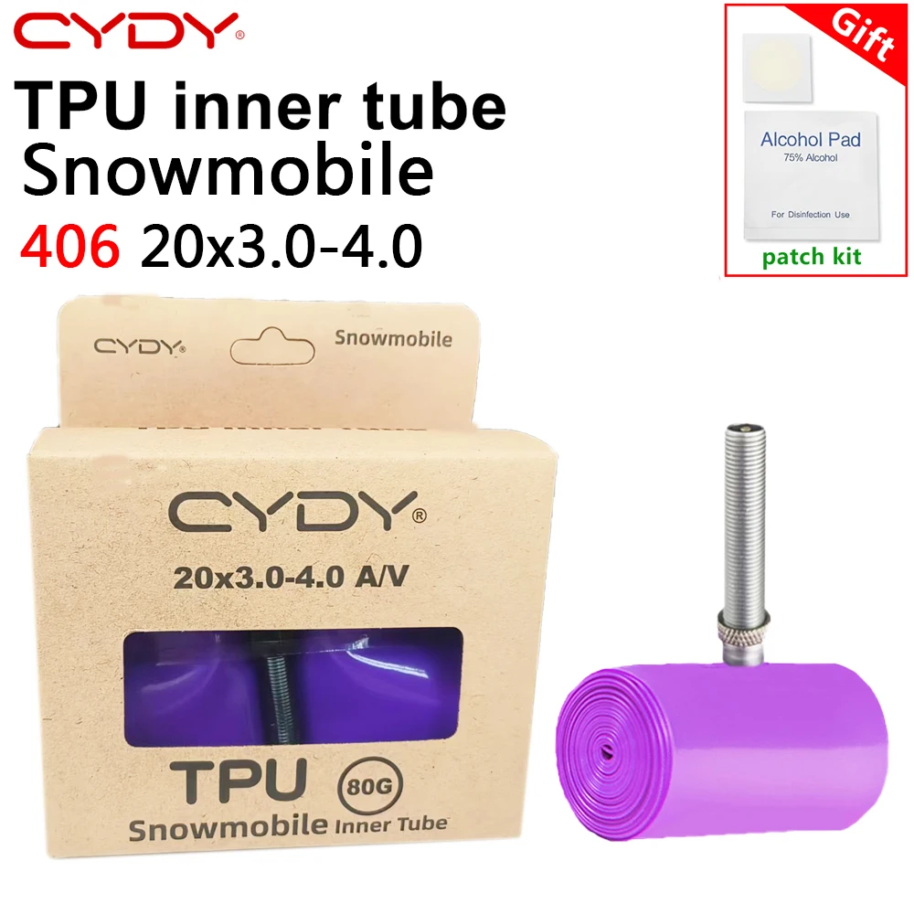 AliExpress CYDY TPU Snowmobile Bike Inner Tube Camera 406 20x3.0 3.5 3.8 4.0 Inch MTB Bicycle Tire pneu 20er Cycling Components