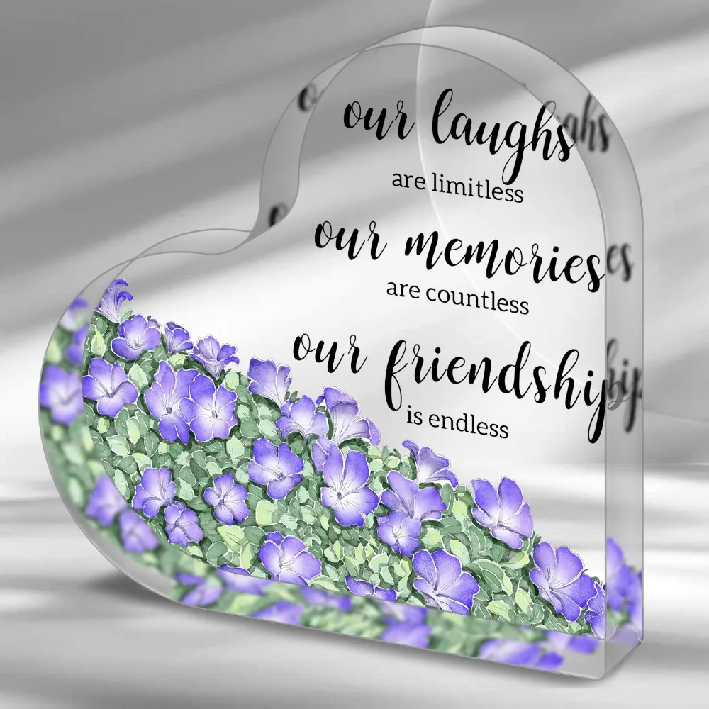 Thankful Sunflower Acrylic Plaque - Inspirational Friendship Gift for Women Sister Girlfriend Christmas Birthday