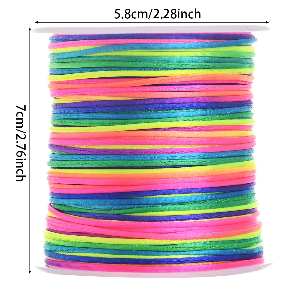 100 m/Rolle, 1,5 mm, koreanischer Seidenfaden, chinesischer Knoten, Fadenseil, Nylonfaden, Klebebandrolle für Schmuckherstellung, DIY Shambhala-Armband Nec – Detail 5