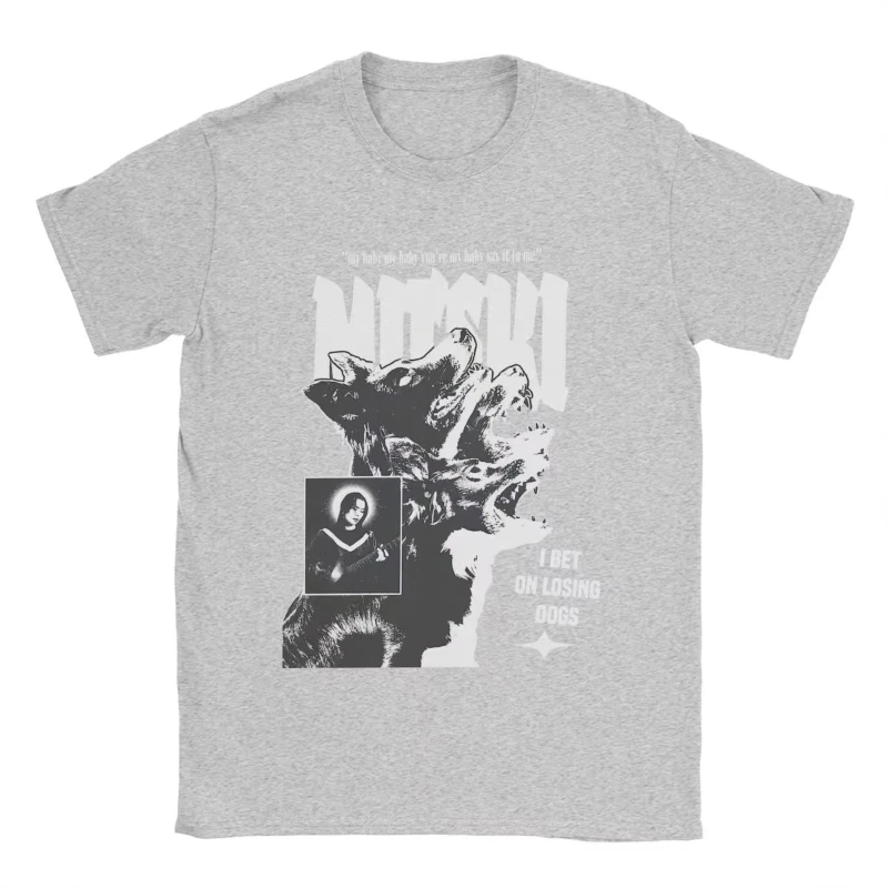 Mitski I Bet On Losing Dogs You're My Baby Say It To Me T-Shirts for Men Cotton Tees Short Sleeve T Shirts  Clothes