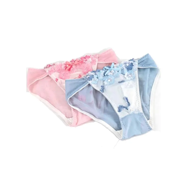 

Underpants Man's Flower Embroidery Briefs Panty BF Gifts Live Show Dance Costume Private FKK Party DJ Club